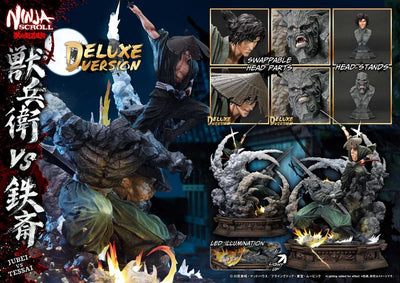 Ninja Scroll Ultimate Premium Masterline Series Statue 1/4 Jubei Versus Tessai Deluxe Bonus Version 101cm - Scale Statue - Prime 1 Studio - Hobby Figures UK