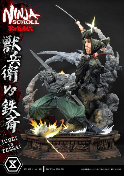Ninja Scroll Ultimate Premium Masterline Series Statue 1/4 Jubei Versus Tessai Deluxe Bonus Version 101cm - Scale Statue - Prime 1 Studio - Hobby Figures UK