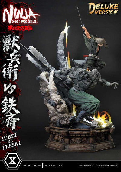 Ninja Scroll Ultimate Premium Masterline Series Statue 1/4 Jubei Versus Tessai Deluxe Bonus Version 101cm - Scale Statue - Prime 1 Studio - Hobby Figures UK