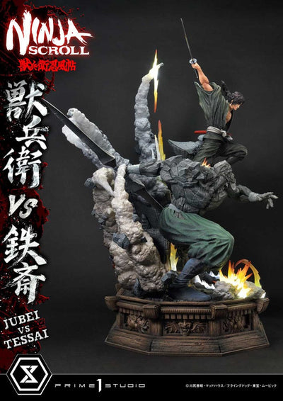 Ninja Scroll Ultimate Premium Masterline Series Statue 1/4 Jubei Versus Tessai Deluxe Bonus Version 101cm - Scale Statue - Prime 1 Studio - Hobby Figures UK