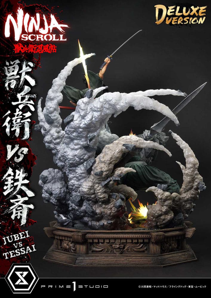 Ninja Scroll Ultimate Premium Masterline Series Statue 1/4 Jubei Versus Tessai Deluxe Bonus Version 101cm - Scale Statue - Prime 1 Studio - Hobby Figures UK