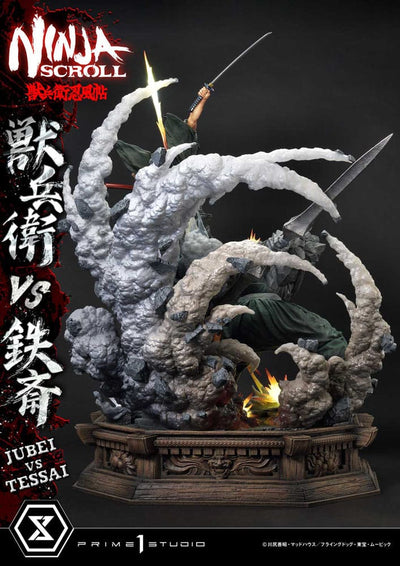 Ninja Scroll Ultimate Premium Masterline Series Statue 1/4 Jubei Versus Tessai Deluxe Bonus Version 101cm - Scale Statue - Prime 1 Studio - Hobby Figures UK