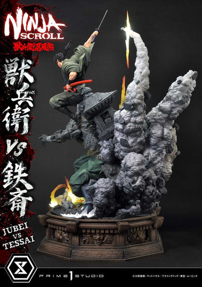 Ninja Scroll Ultimate Premium Masterline Series Statue 1/4 Jubei Versus Tessai Deluxe Bonus Version 101cm - Scale Statue - Prime 1 Studio - Hobby Figures UK