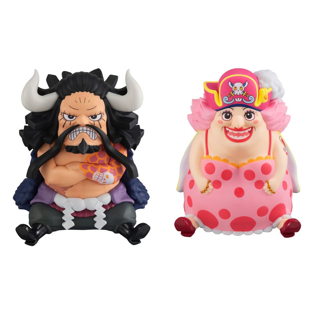 One Piece Look Up PVC Statue Kaido the Beast & Big Mom 11cm(with Gourd & Semla) - Scale Statue - Megahouse - Hobby Figures UK