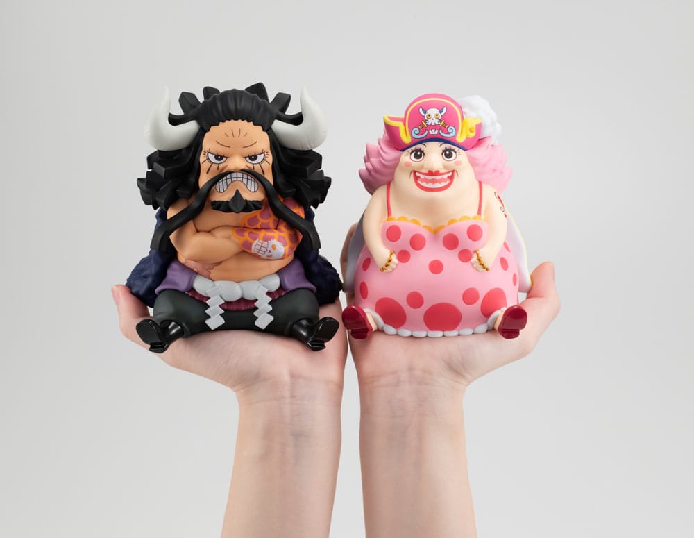 One Piece Look Up PVC Statue Kaido the Beast & Big Mom 11cm(with Gourd & Semla) - Scale Statue - Megahouse - Hobby Figures UK