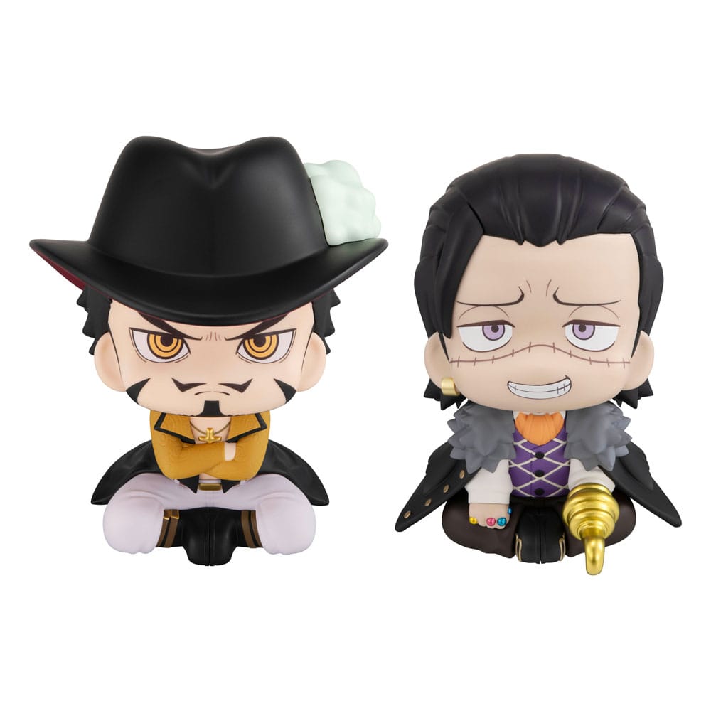 One Piece Look Up PVC Statues Dracule Mihawk & Crocodile 11cm (with gift) - Scale Statue - Megahouse - Hobby Figures UK