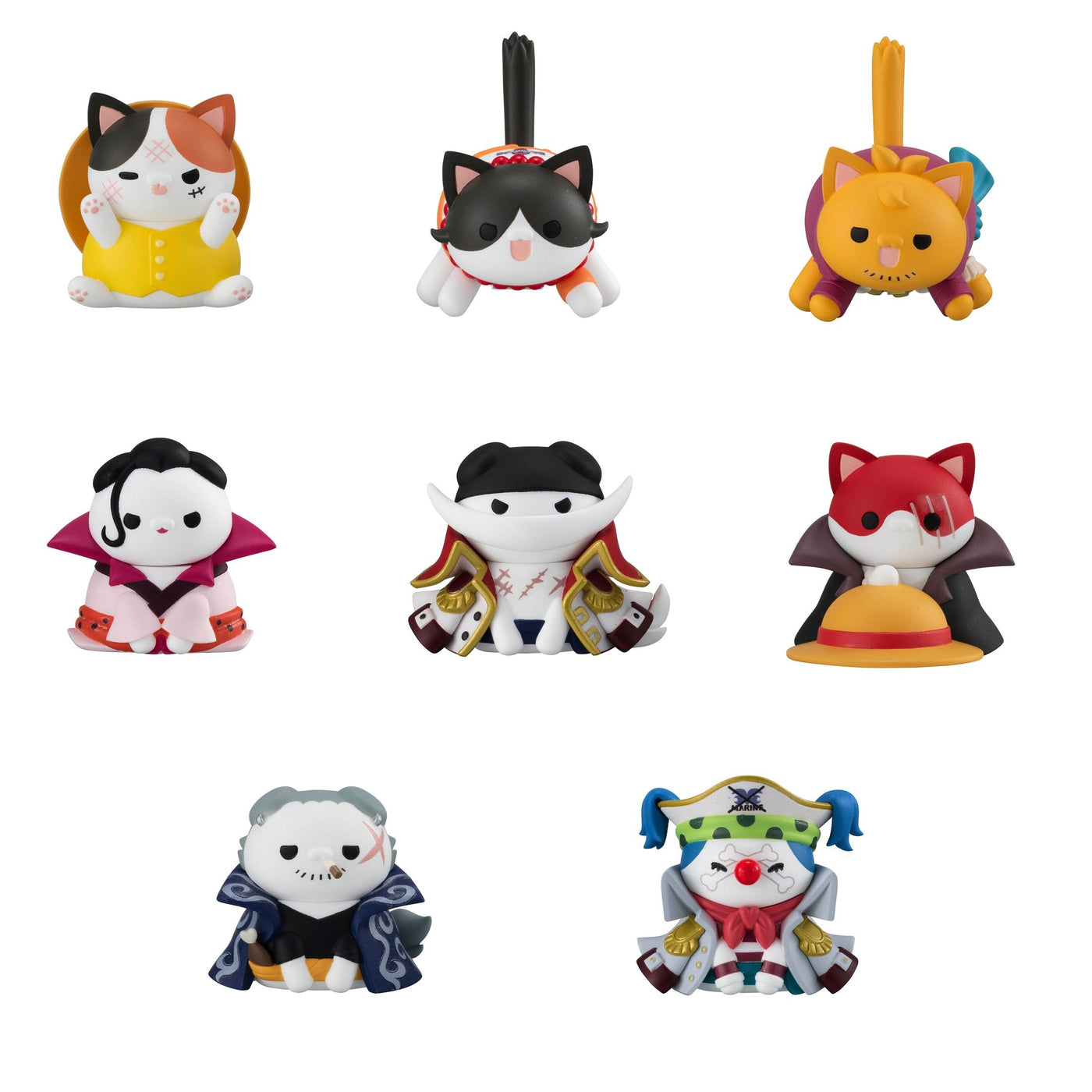 ONE PIECE ワンピース mega cat project ミニ 第三弾 One Piece Mega Cat Project Trading Figure NyanPieceNyan! Ver