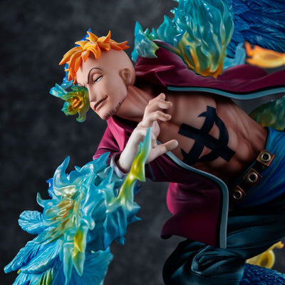 One Piece P.O.P MAS Maximum PVC Statue Marco the Phoenix Leader of 1st group of Whitebeard Pirates 32cm - Scale Statue - Megahouse - Hobby Figures UK