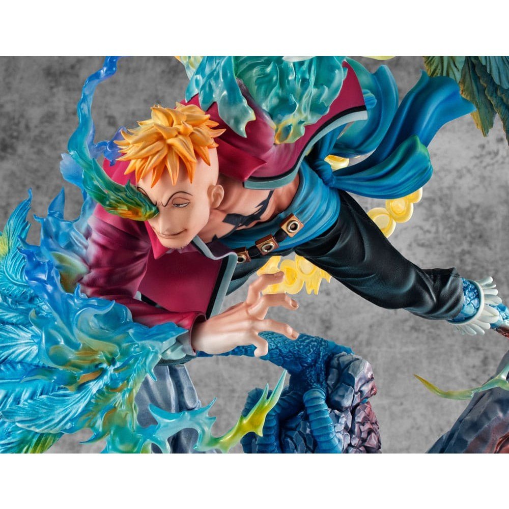 One Piece P.O.P MAS Maximum PVC Statue Marco the Phoenix Leader of 1st group of Whitebeard Pirates 32cm - Scale Statue - Megahouse - Hobby Figures UK