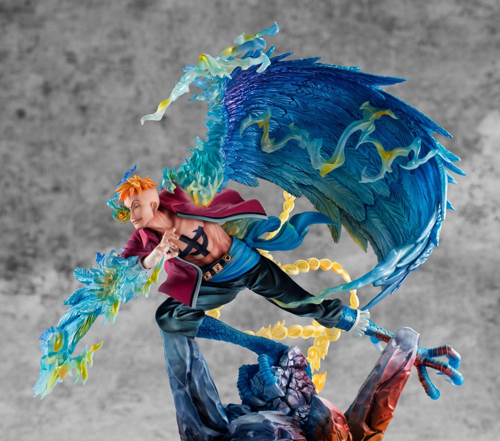 One Piece P.O.P MAS Maximum PVC Statue Marco the Phoenix Leader of 1st group of Whitebeard Pirates 32cm - Scale Statue - Megahouse - Hobby Figures UK