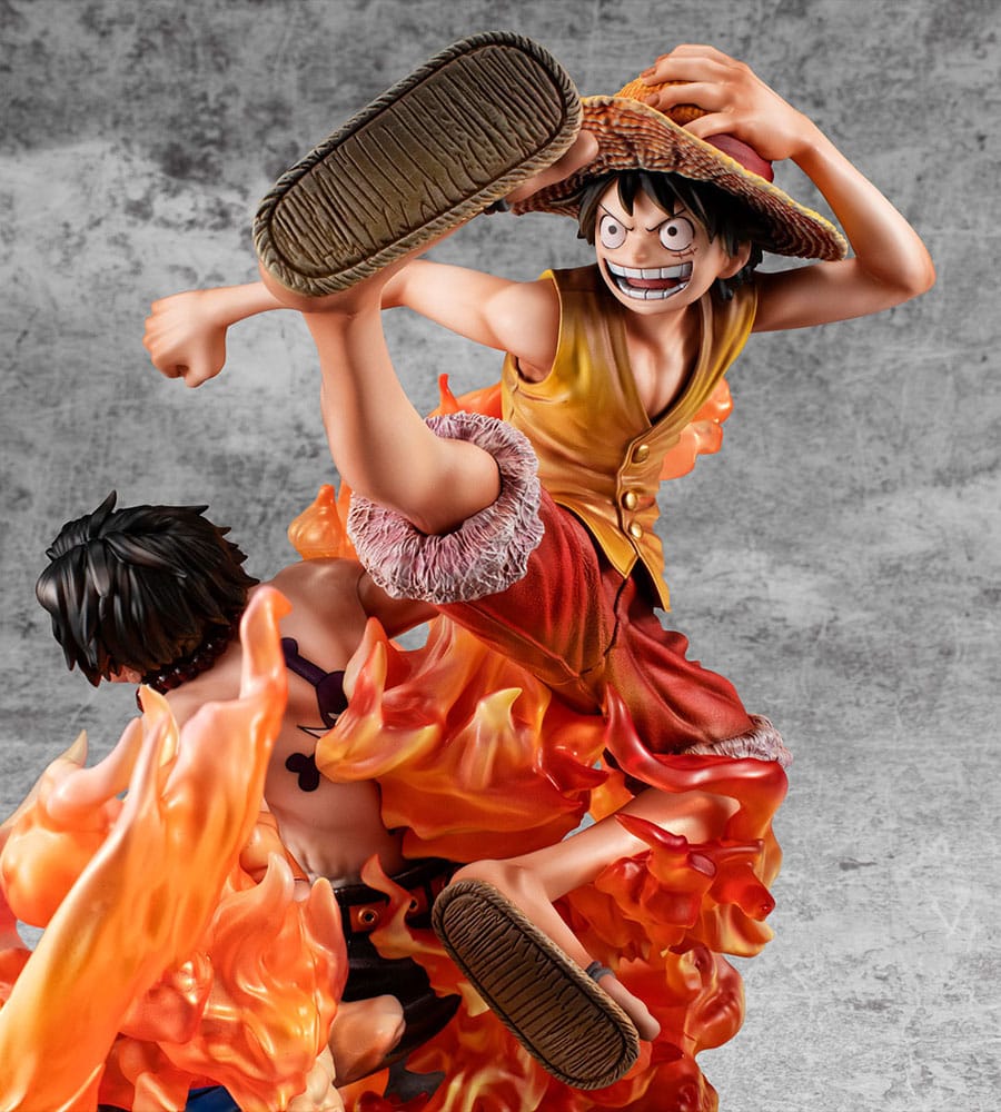 One Piece P.O.P NEO-Maximum PVC Statue Luffy & Ace Bond between brothers 20th Limited Ver. 25cm - Scale Statue - Megahouse - Hobby Figures UK