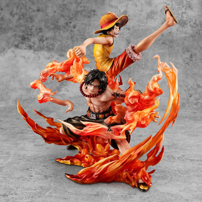 One Piece P.O.P NEO-Maximum PVC Statue Luffy & Ace Bond between brothers 20th Limited Ver. 25cm - Scale Statue - Megahouse - Hobby Figures UK