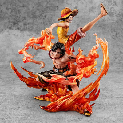 One Piece P.O.P NEO-Maximum PVC Statue Luffy & Ace Bond between brothers 20th Limited Ver. 25cm - Scale Statue - Megahouse - Hobby Figures UK