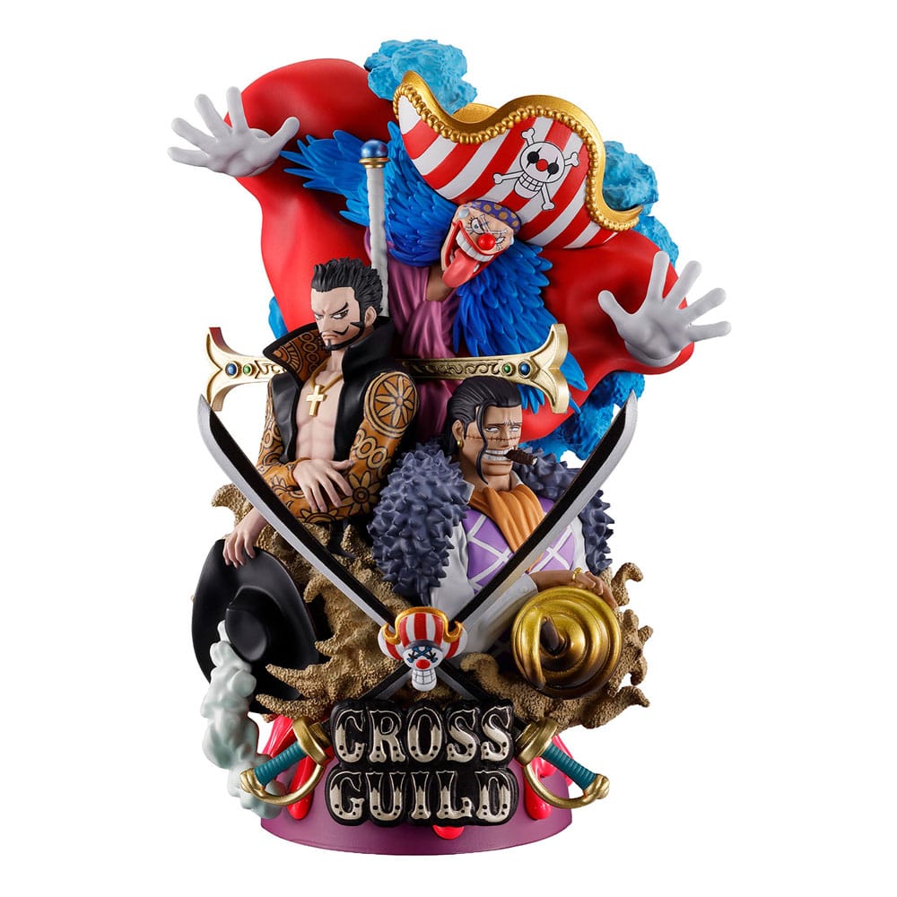 One Piece Petitrama DX PVC Mini Statue Logbox Re Birth 03 Cross Guild 15cm - Scale Statue - Megahouse - Hobby Figures UK