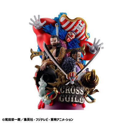 One Piece Petitrama DX PVC Mini Statue Logbox Re Birth 03 Cross Guild 15cm - Scale Statue - Megahouse - Hobby Figures UK