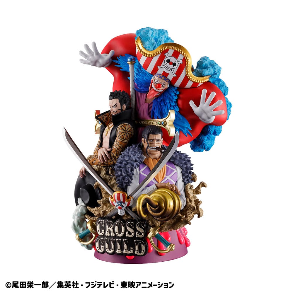 One Piece Petitrama DX PVC Mini Statue Logbox Re Birth 03 Cross Guild 15cm - Scale Statue - Megahouse - Hobby Figures UK