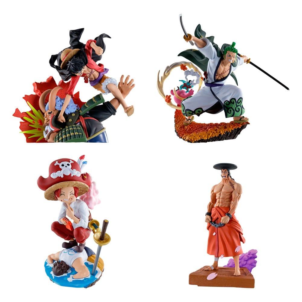 One Piece Petitrama PVC Mini Statue Logbox Re Birth Wano Kuni Vol. 3 Set 9cm - Scale Statue - Megahouse - Hobby Figures UK