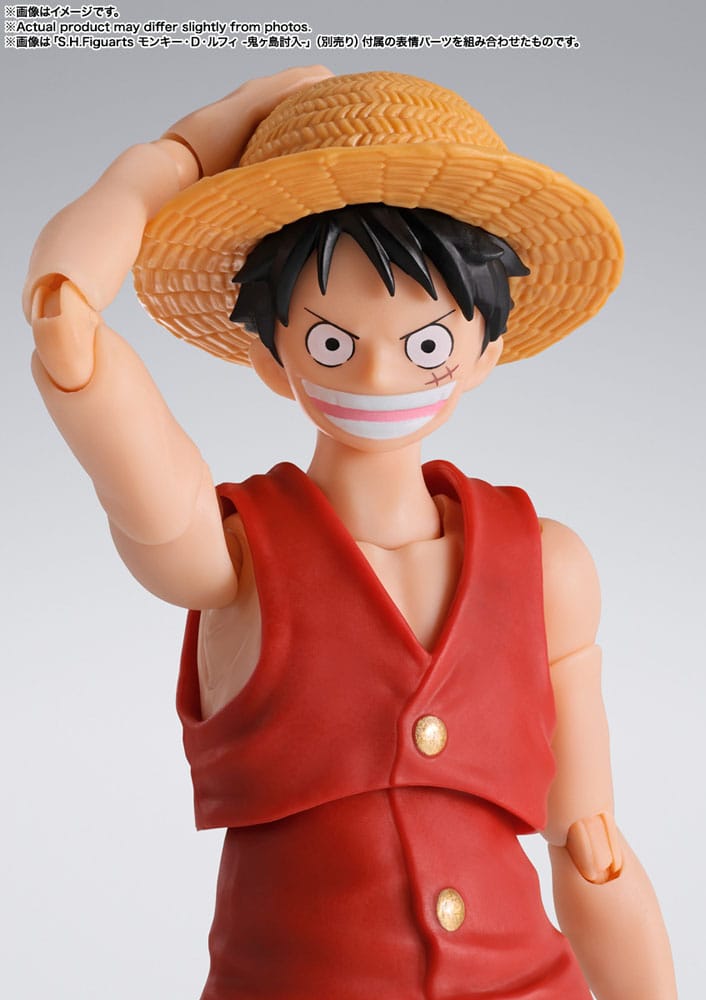 One Piece S.H. Figuarts Action Figure Monkey D. Ruffy Romance Dawn 15cm - Action Figures - Bandai Tamashii Nations - Hobby Figures UK