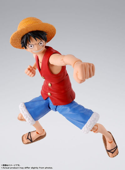 One Piece S.H. Figuarts Action Figure Monkey D. Ruffy Romance Dawn 15cm - Action Figures - Bandai Tamashii Nations - Hobby Figures UK