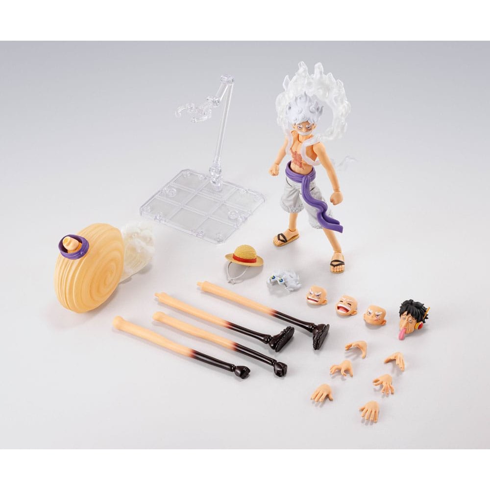 One Piece S.H. Figuarts Action Figure Monkey D. Luffy Gear 5 -Future Island Egghead- 15cm - Action Figures - Bandai Tamashii Nations - Hobby Figures UK