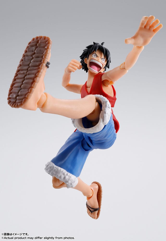 One Piece S.H. Figuarts Action Figure Monkey D. Ruffy Romance Dawn 15cm - Action Figures - Bandai Tamashii Nations - Hobby Figures UK