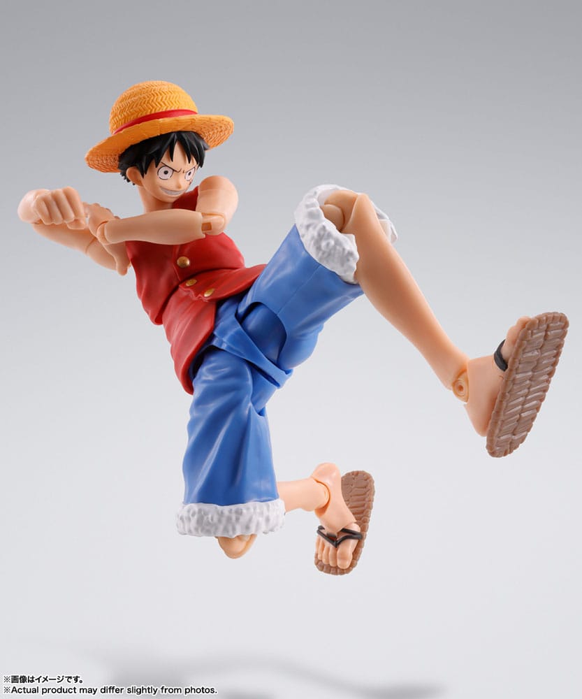 One Piece S.H. Figuarts Action Figure Monkey D. Ruffy Romance Dawn 15cm - Action Figures - Bandai Tamashii Nations - Hobby Figures UK