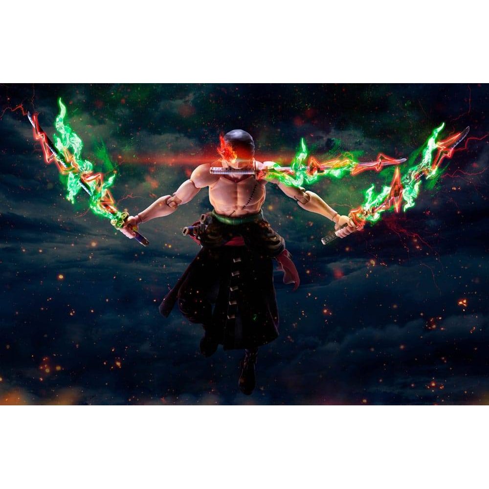 One Piece S.H. Figuarts Action Figure Roronoa Zoro The King of Hell 15cm - Action Figures - Bandai Tamashii Nations - Hobby Figures UK