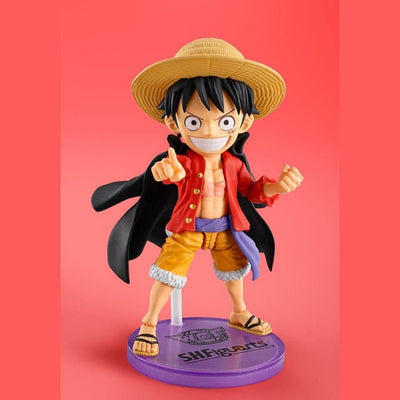 One Piece World Collactable Figures x S.H. Figuarts Action Figure Monkey D. Luffey 8cm - Action Figures - Bandai Tamashii Nations - Hobby Figures UK