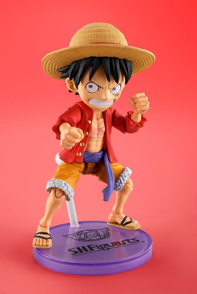 One Piece World Collactable Figures x S.H. Figuarts Action Figure Monkey D. Luffey 8cm - Action Figures - Bandai Tamashii Nations - Hobby Figures UK