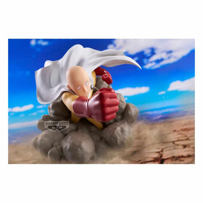 One Punch Man Diorama PVC Statue Saitama 15cm - Scale Statue - Banpresto - Hobby Figures UK