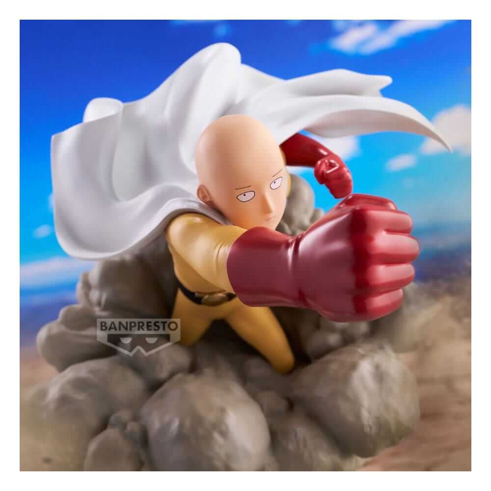 One Punch Man Diorama PVC Statue Saitama 15cm - Scale Statue - Banpresto - Hobby Figures UK