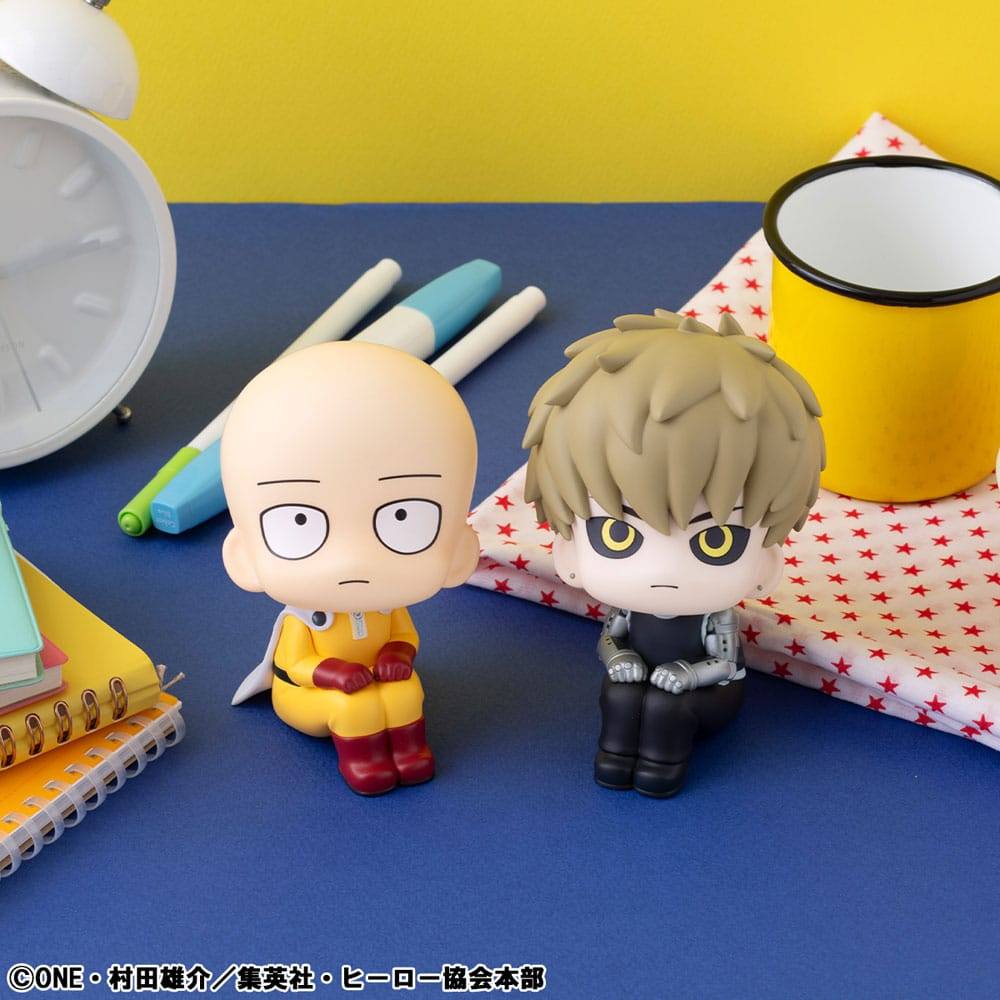 One Punch Man Look Up PVC Statue Saitama & Genos 11cm (with gift) - Scale Statue - Megahouse - Hobby Figures UK