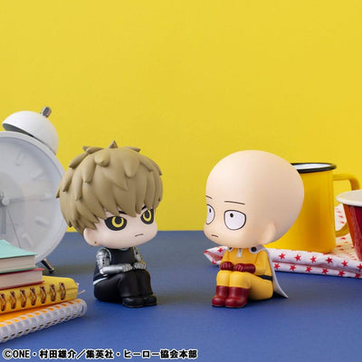 One Punch Man Look Up PVC Statue Saitama & Genos 11cm (with gift) - Scale Statue - Megahouse - Hobby Figures UK