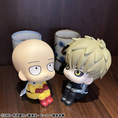 One Punch Man Look Up PVC Statue Saitama & Genos 11cm (with gift) - Scale Statue - Megahouse - Hobby Figures UK