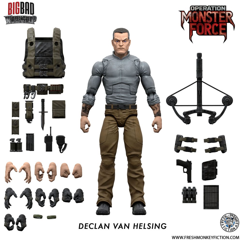 Operation: Monster Force Action Figure 1/12 Declan Van Helsing 15cm - Action Figures - BigBadWorkshop - Hobby Figures UK