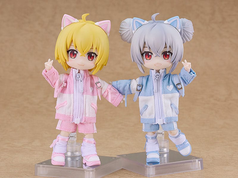 Original Character Accessories for Nendoroid Doll Figures Outfit Set: Subculture Fashion Tracksuit (Blue) - Action Figures - Good Smile Company - Hobby Figures UK