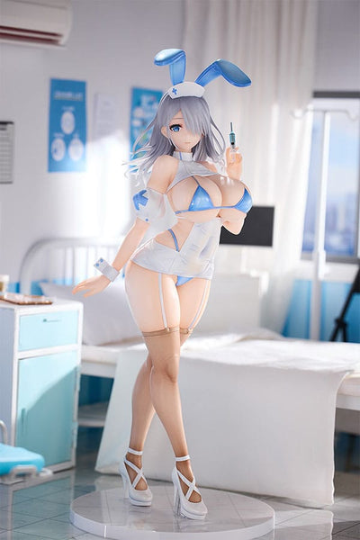 Original Character PVC 1/6 Blue Nurse Bunny 29cm - Scale Statue - Pink Cat - Hobby Figures UK