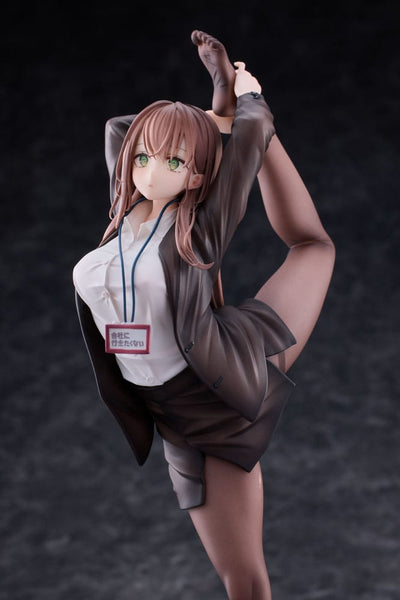 Original Character PVC Statue 1/6 OL-chan Who Doesn't Want to Go to Work White Ver. Deluxe Edition 26cm - Scale Statue - Magi Arts - Hobby Figures UK