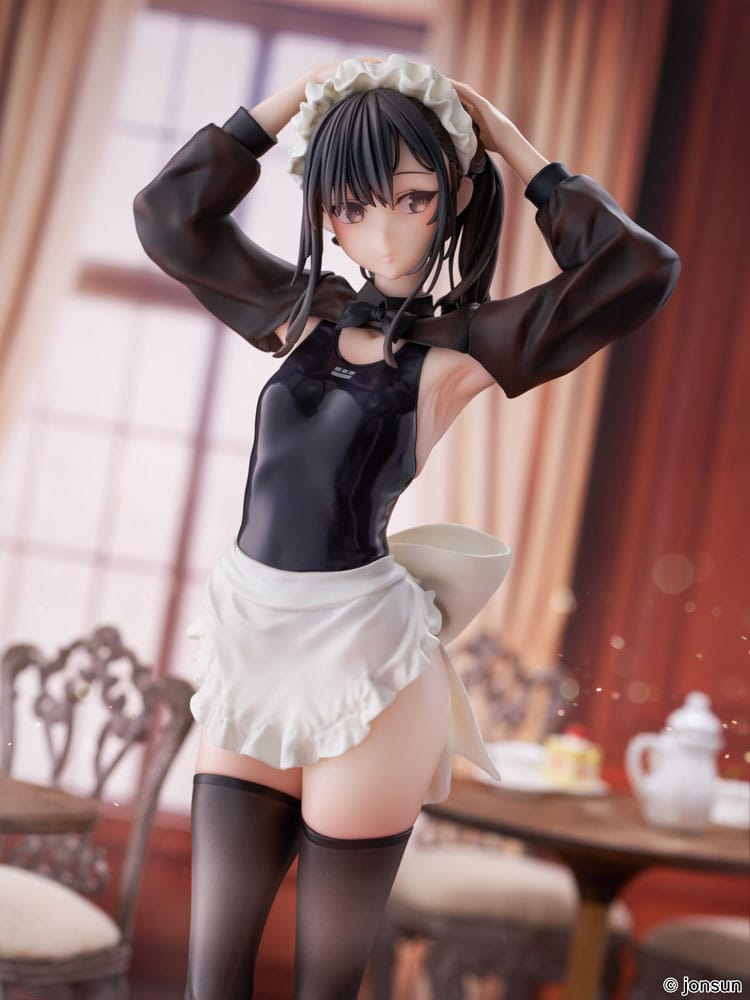 Original Character PVC Statue 1/6 Sakura Shiori Competition Swimsuit Maid 27cm - Scale Statue - KoiKoi - Hobby Figures UK