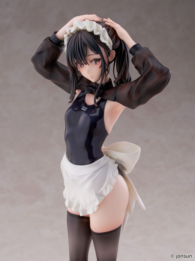 Original Character PVC Statue 1/6 Sakura Shiori Competition Swimsuit Maid 27cm - Scale Statue - KoiKoi - Hobby Figures UK
