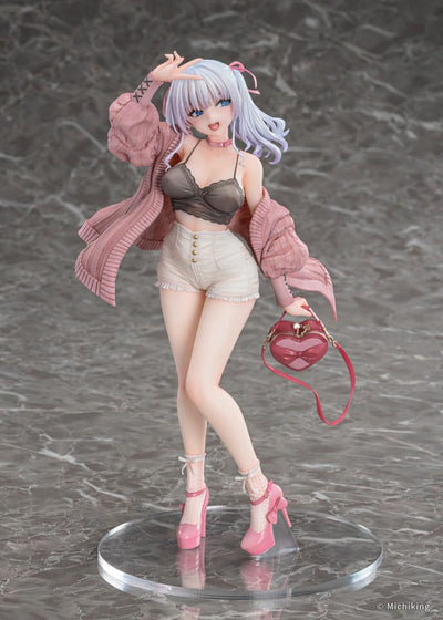 Original Character PVC Statue 1/6 Shion Passion Pink Illustration by Michiking 27cm - Scale Statue - Vibrastar - Hobby Figures UK