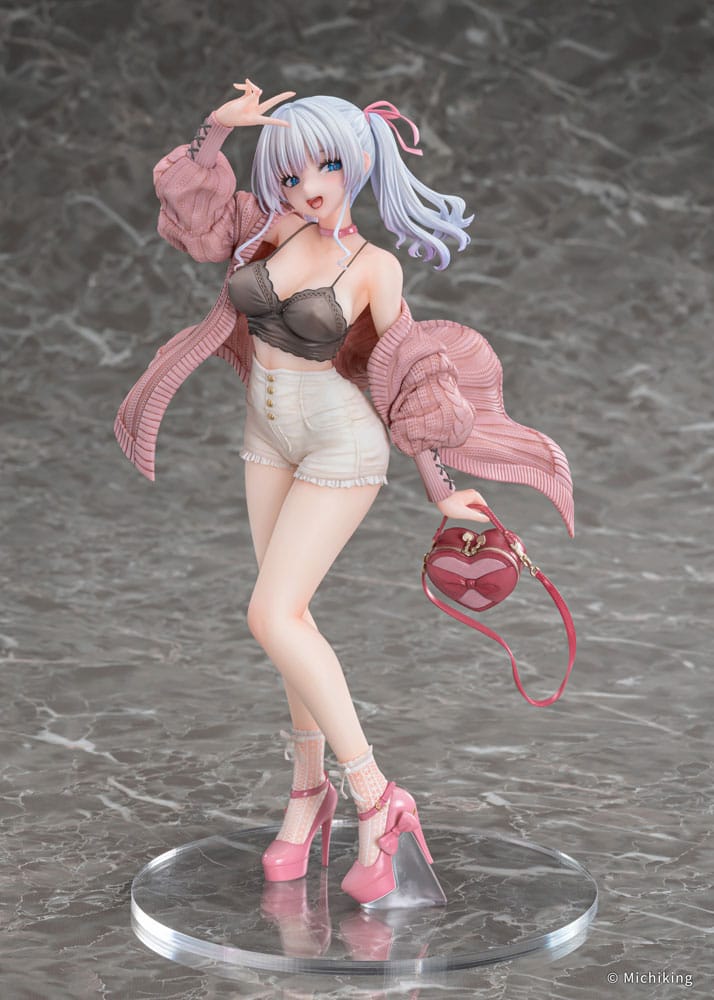 Original Character PVC Statue 1/6 Shion Passion Pink Illustration by Michiking 27cm - Scale Statue - Vibrastar - Hobby Figures UK