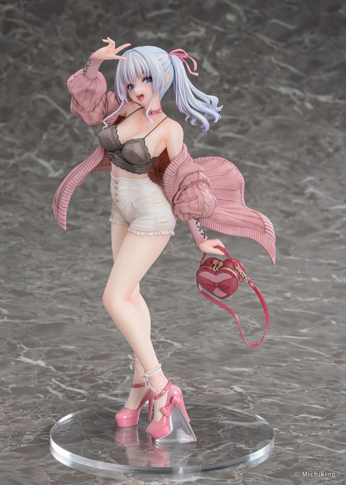 Original Character PVC Statue 1/6 Shion Passion Pink Illustration by Michiking 27cm - Scale Statue - Vibrastar - Hobby Figures UK