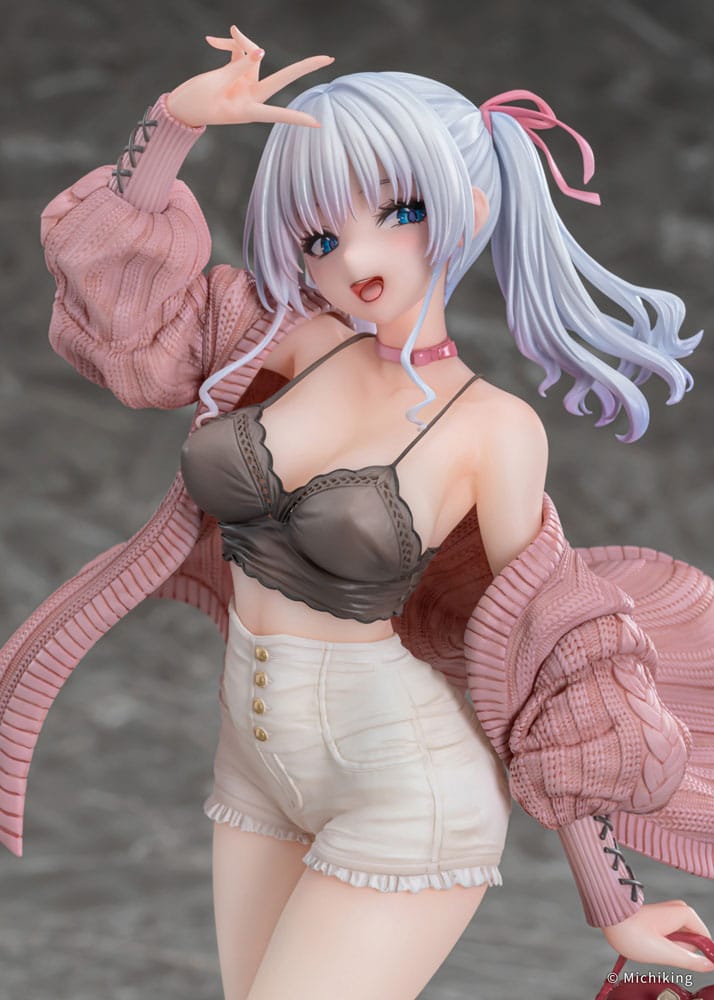 Original Character PVC Statue 1/6 Shion Passion Pink Illustration by Michiking 27cm - Scale Statue - Vibrastar - Hobby Figures UK