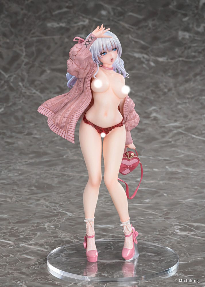 Original Character PVC Statue 1/6 Shion Passion Pink Illustration by Michiking 27cm - Scale Statue - Vibrastar - Hobby Figures UK