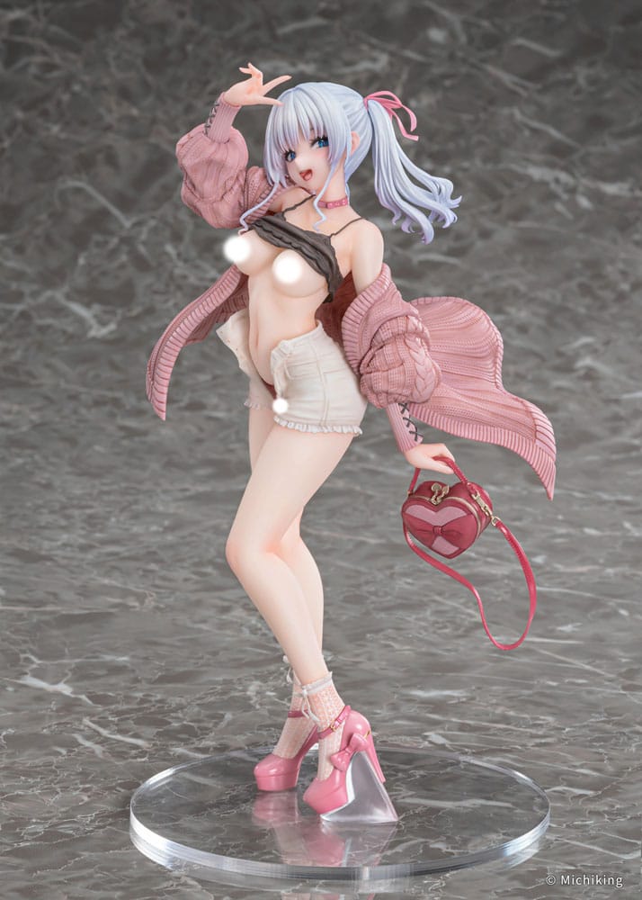 Original Character PVC Statue 1/6 Shion Passion Pink Illustration by Michiking 27cm - Scale Statue - Vibrastar - Hobby Figures UK