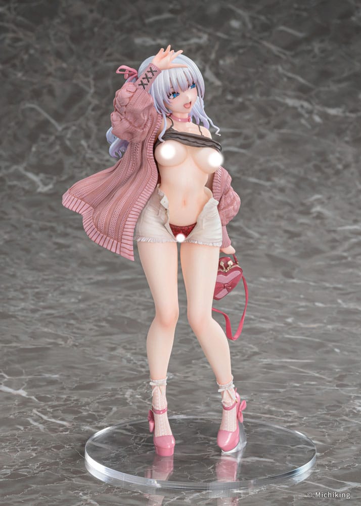 Original Character PVC Statue 1/6 Shion Passion Pink Illustration by Michiking 27cm - Scale Statue - Vibrastar - Hobby Figures UK