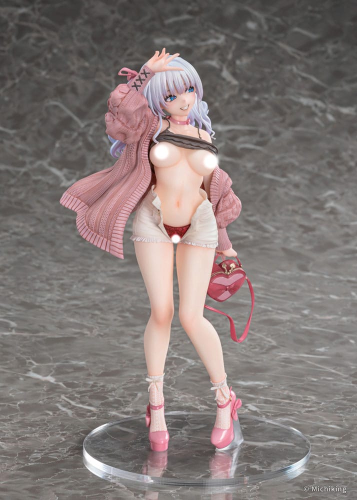 Original Character PVC Statue 1/6 Shion Passion Pink Illustration by Michiking 27cm - Scale Statue - Vibrastar - Hobby Figures UK