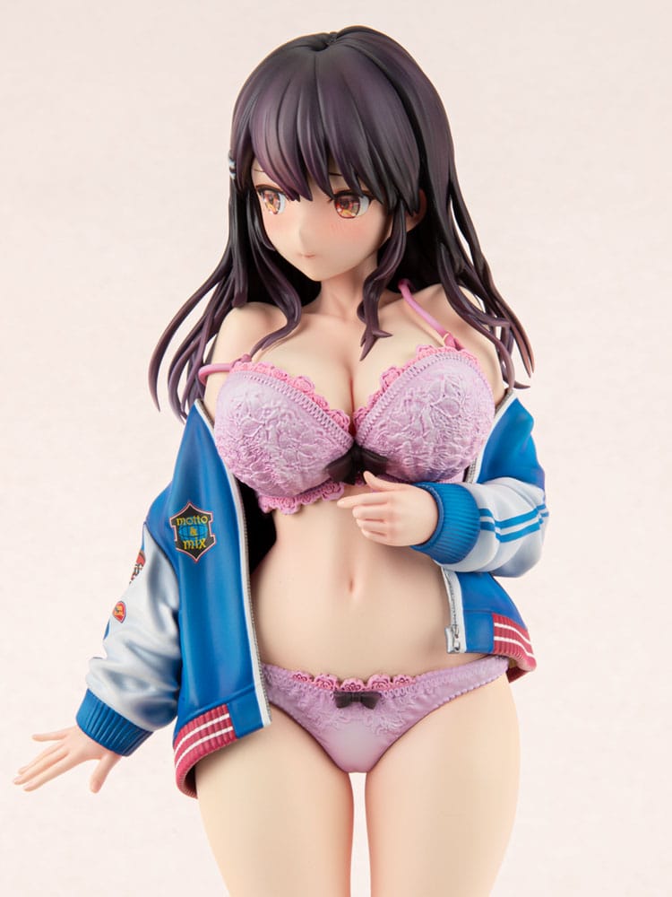 Original Character PVC Statue 1/6 Sukajan Jacket Kanojo wa Cool de Itai! Kyouka Kagura 27cm - Scale Statue - MarchenPunch - Hobby Figures UK
