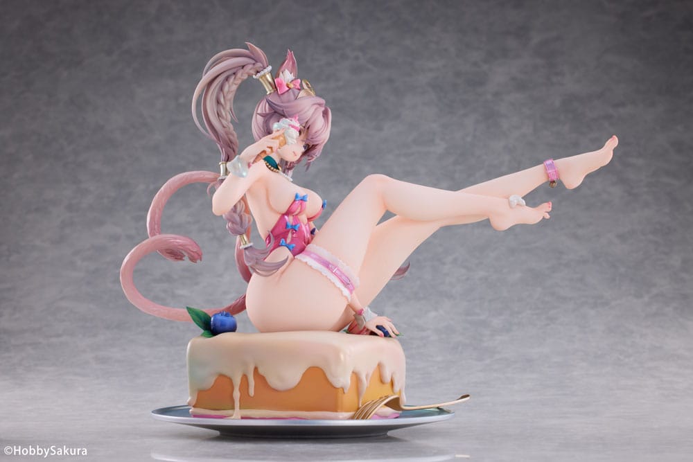 Original Character PVC Statue 1/6 Sweet Cat Illustration by Tuzhate Deluxe Edition 20cm - Scale Statue - Hobby Sakura - Hobby Figures UK